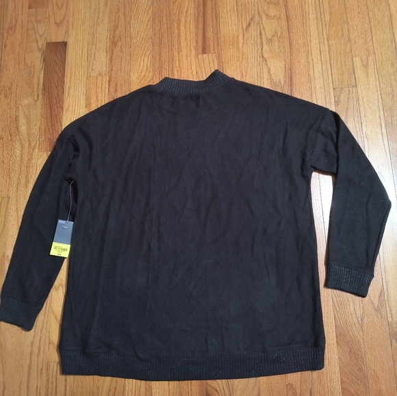 NWT Xersion soft black sweater with zipper and sparkles, women's large - Picture 8 of 13